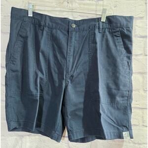 JCP Dark Blue Flat Front Men's Shorts 38 Lightweight Pockets